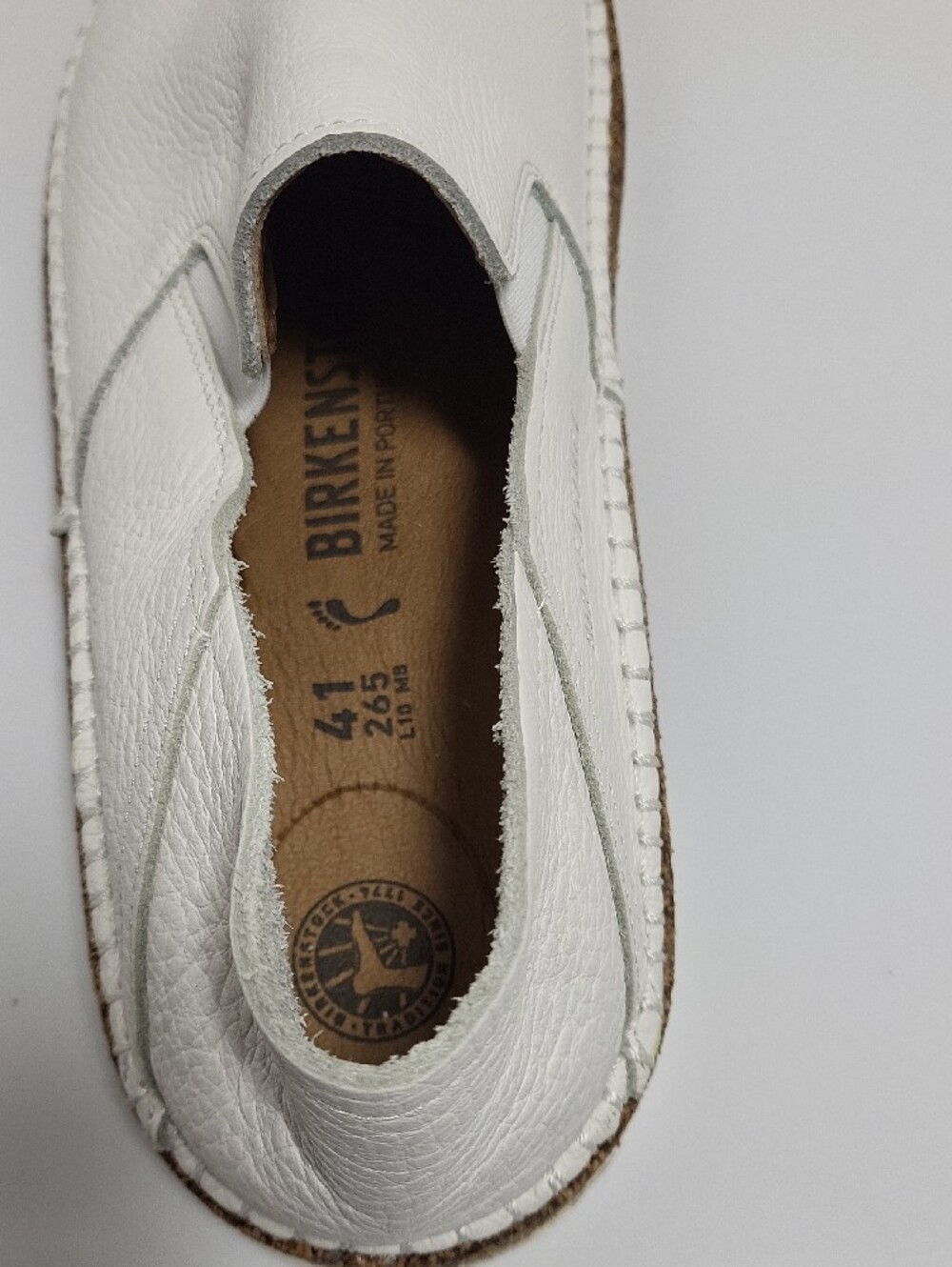 Birkenstock Callan White Leather Slip-On Unisex Loafers US Size Womens 10 Mens 8 - Picture 6 of 9